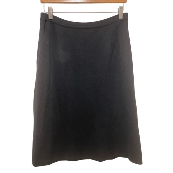Kimberly Women’s Wool Skirt - Made in Italy -‎ Black - Size 18 - Picture 1 of 5
